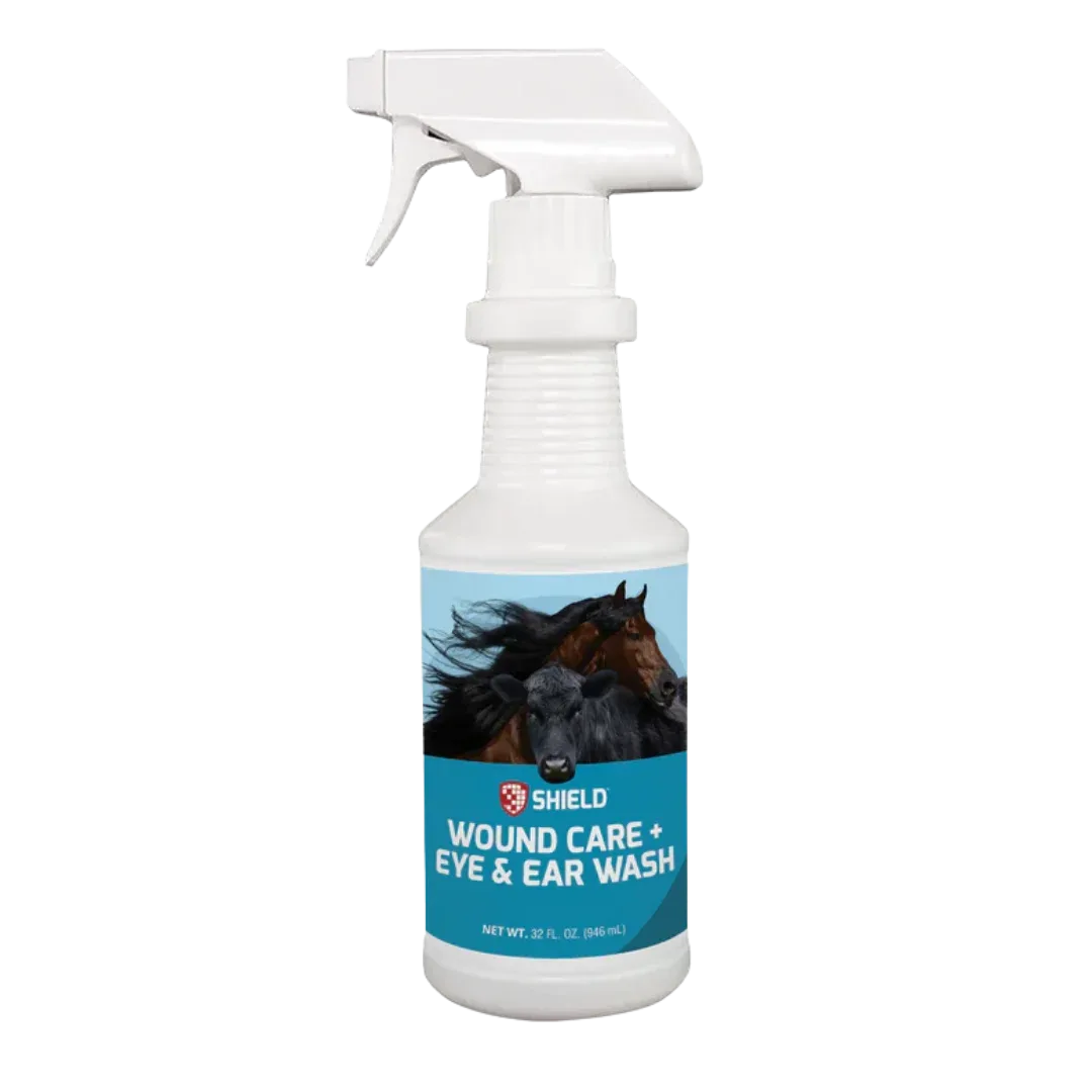 Equine/Cattle Wound Care + Eye & Ear Wash 32oz by Shield