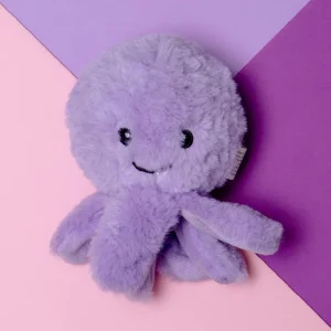Ez Squeaky Octopus Ball Dog Toy in Violet (4")