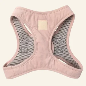 Soft Fabric Step-In Dog Harness in Blush