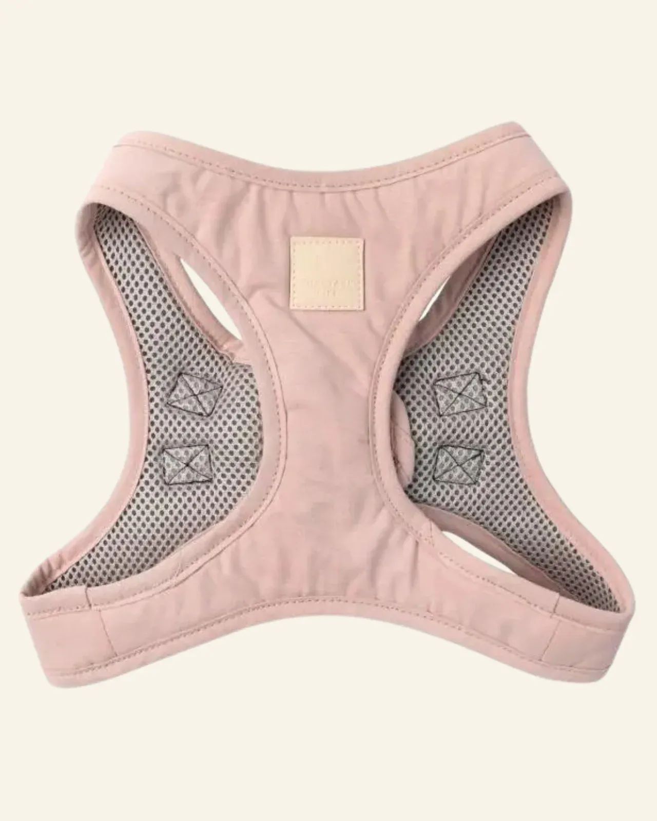 Soft Fabric Step-In Dog Harness in Blush