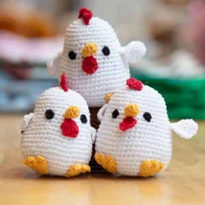 Chicken Little Squeaky Knit Dog Toy (FINAL SALE)