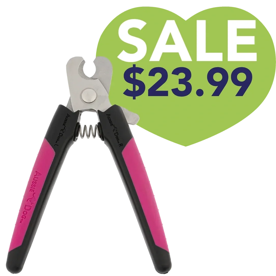 Nail Trimmer Black and Fuschia Large by Aussie Dog