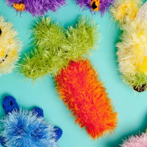 Carrot Squeaky Plush Dog Toy