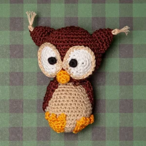 Hootie The Owl Organic Knit Dog Toy