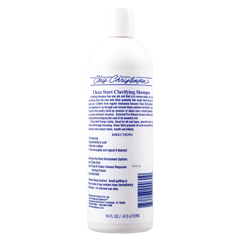 Clean Start Clarifying Shampoo 16oz by Chris Christensen - Image 2