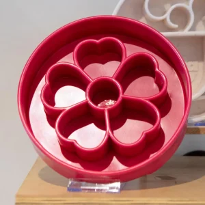 Pink Flower Slow Feeder for Dogs (Made in the USA)