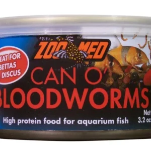 Zoo Med Can O' Bloodworms Freeze-Dried Fish Food, 3.2 oz