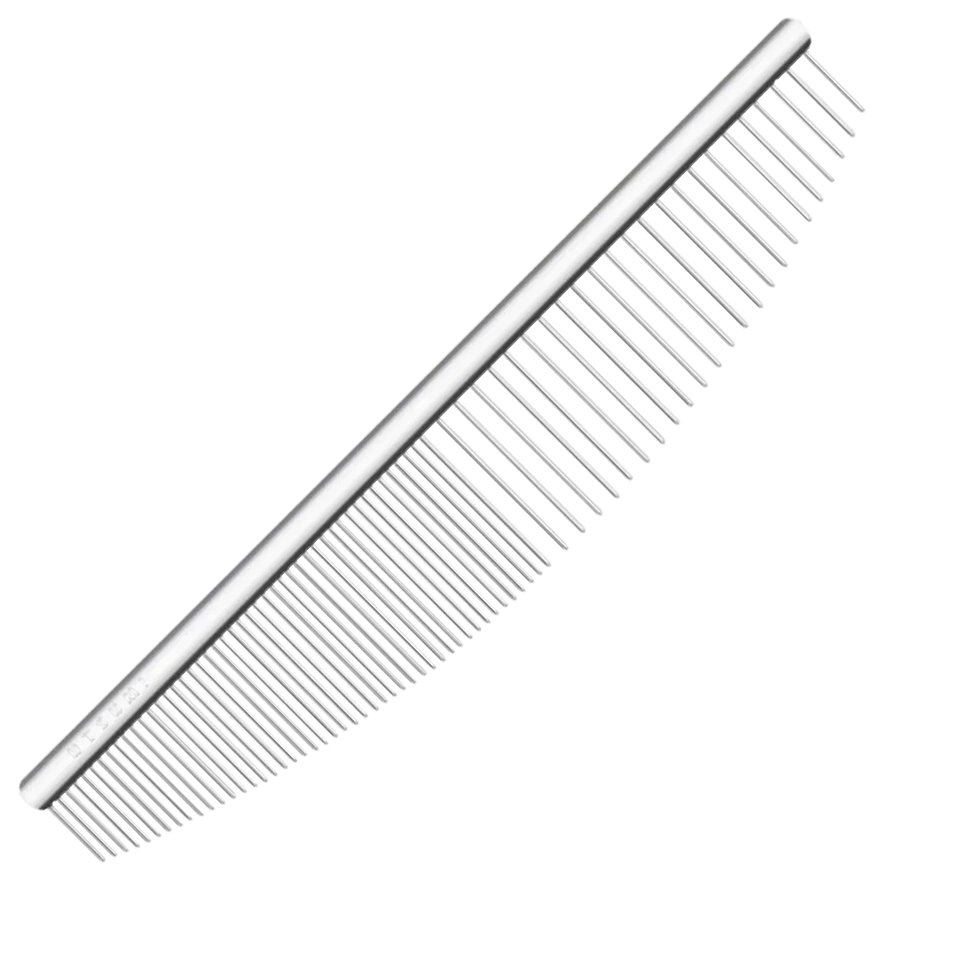 6.5" Half Moon Comb Silver by Utsumi
