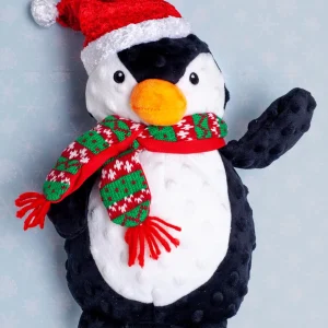 Hugsy Friend the Penguin Squeaky Plush Dog Toy