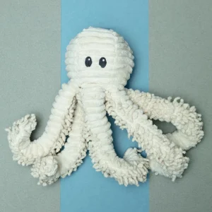 Natural Octopus Squeaky Plush Dog Toy