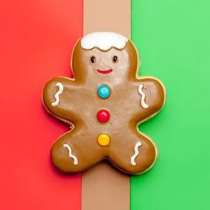 Gingerbread Man Squeaky Latex Dog Toy
