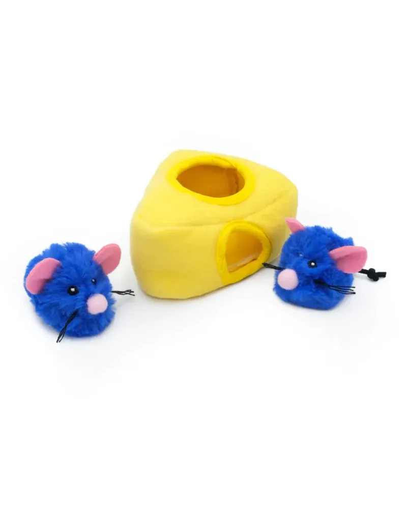 Mice + Cheese Catnip Burrow Toy - Image 2