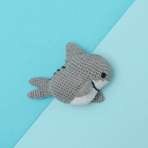 Shark Organic Knit Dog Toy
