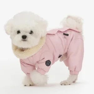 Fleece-Lined Winter Coverall for Dogs