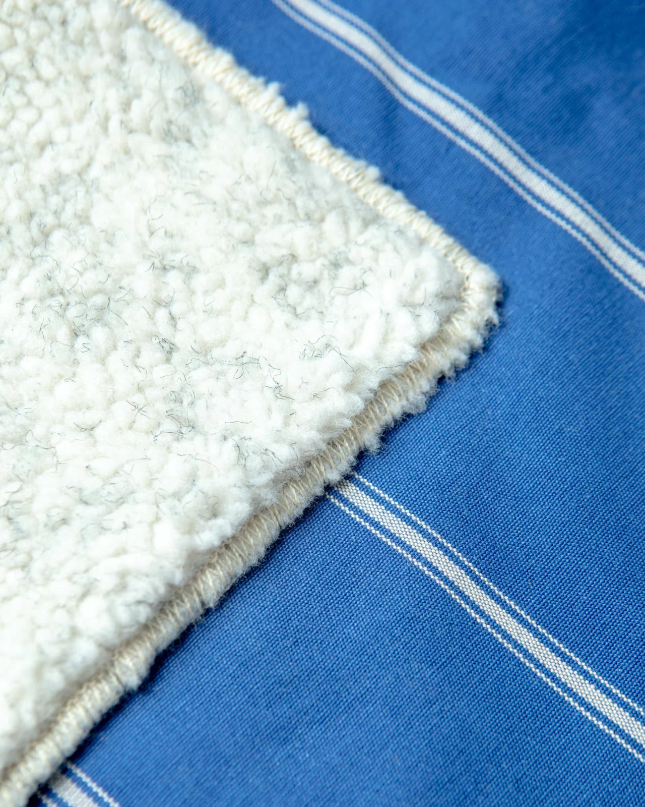 Newport Blue Stripe Blanket - Image 2