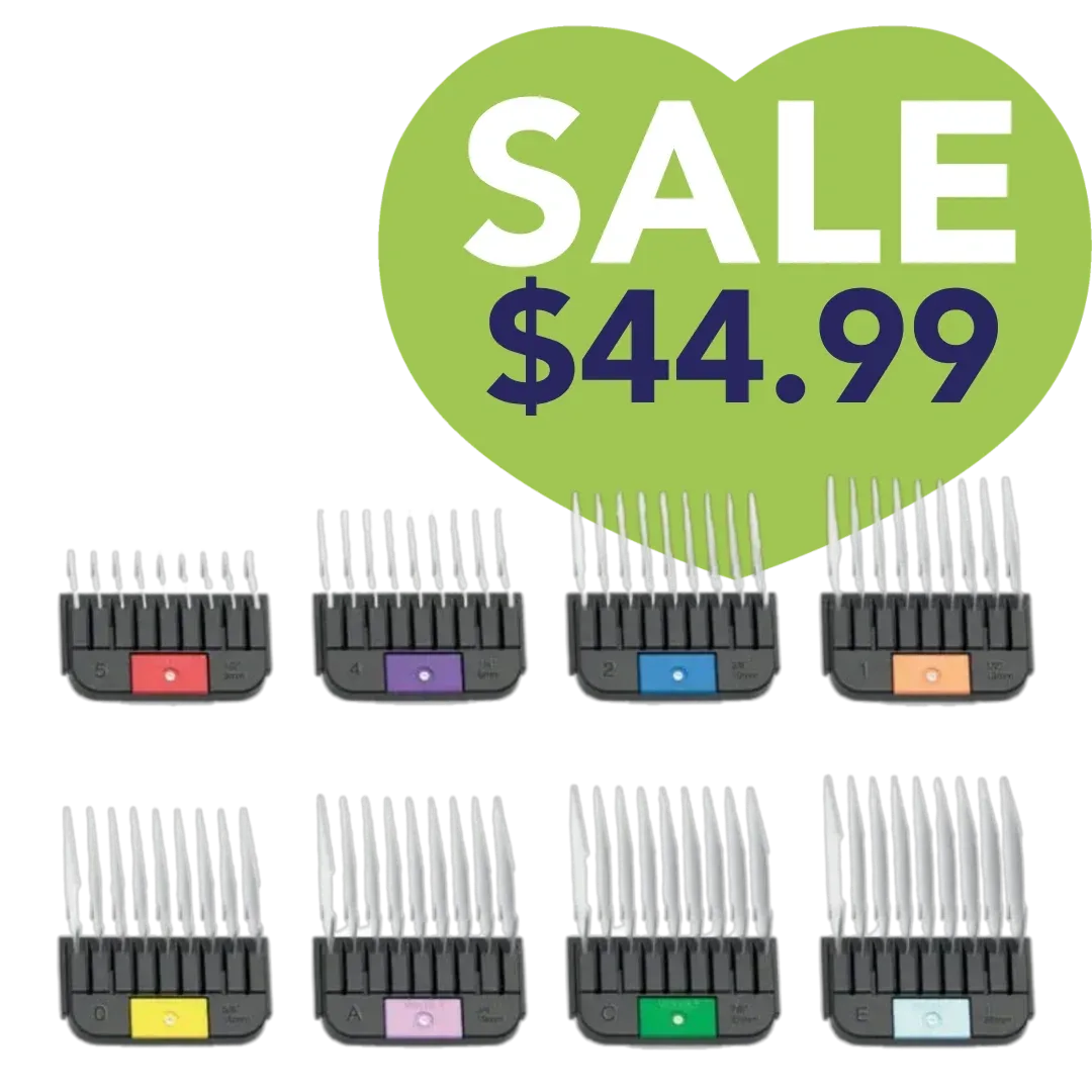 Snap-on Detachable Stainless Steel Attachment Combs by Wahl