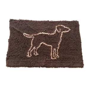 Spot 35” x 24” Brown Clean Paws Micro-fiber Mat