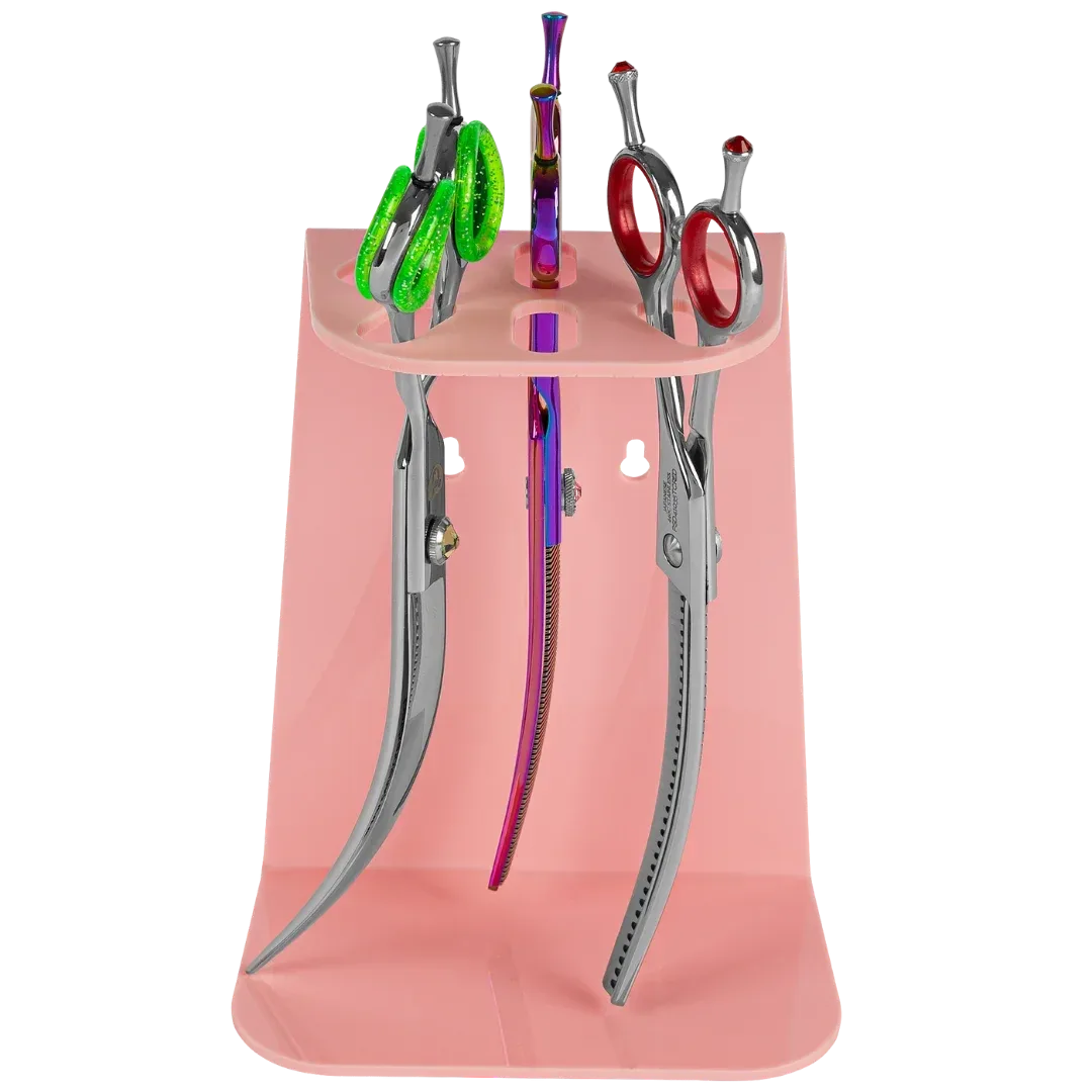 6 Scissor Tabletop and Wall Mount Holder Light Pink by PetStore.Direct - Image 2