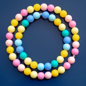 Silicone Beaded Necklace for Dogs (Made in the USA)