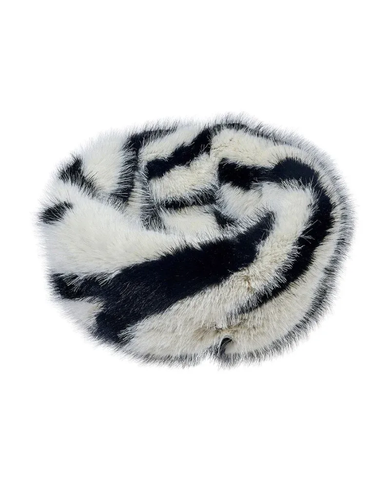 Muffy Soft Faux Fur Bed for Dogs & Cats in Cherry Blossom or BW Bengal (FINAL SALE) - Image 2