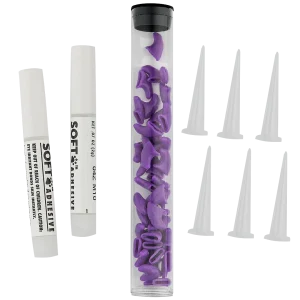 Purple Feline Medium Nail Caps by Soft Claws