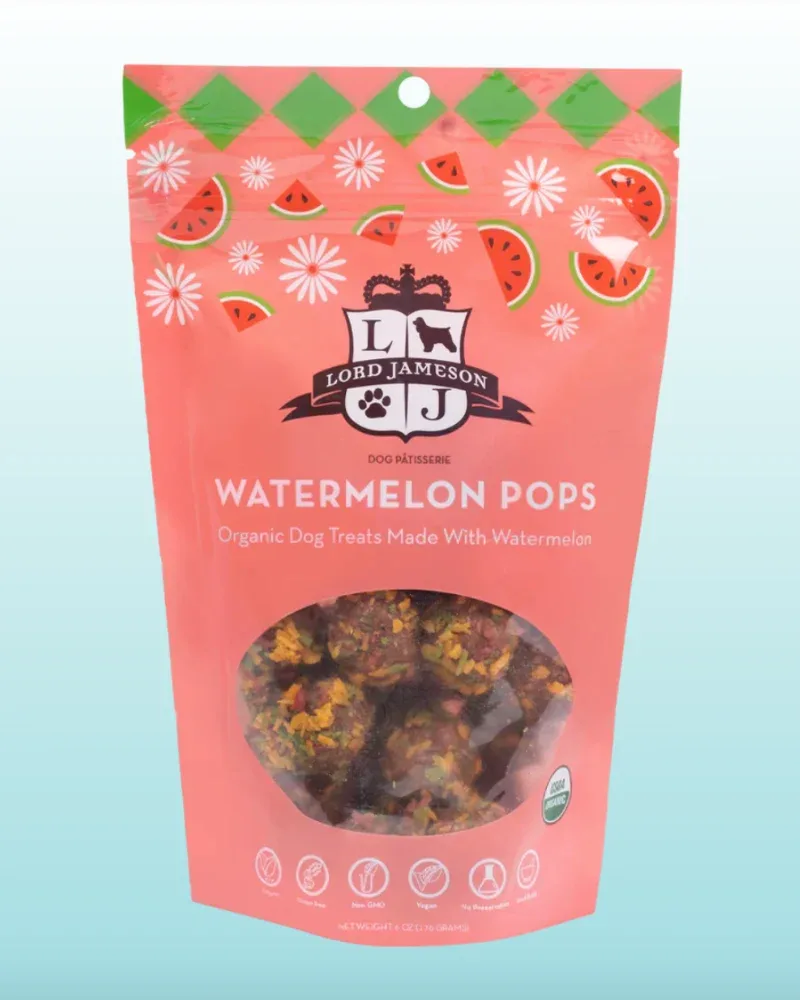Watermelon Pops Organic Dog Treats