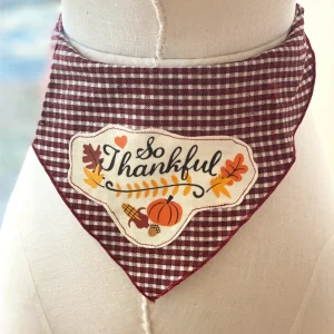 So Thankful Thanksgiving Dog Bandana
