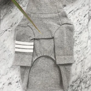 Stripe Point Turtleneck in Grey (Dog & Co. Exclusive) (FINAL SALE)