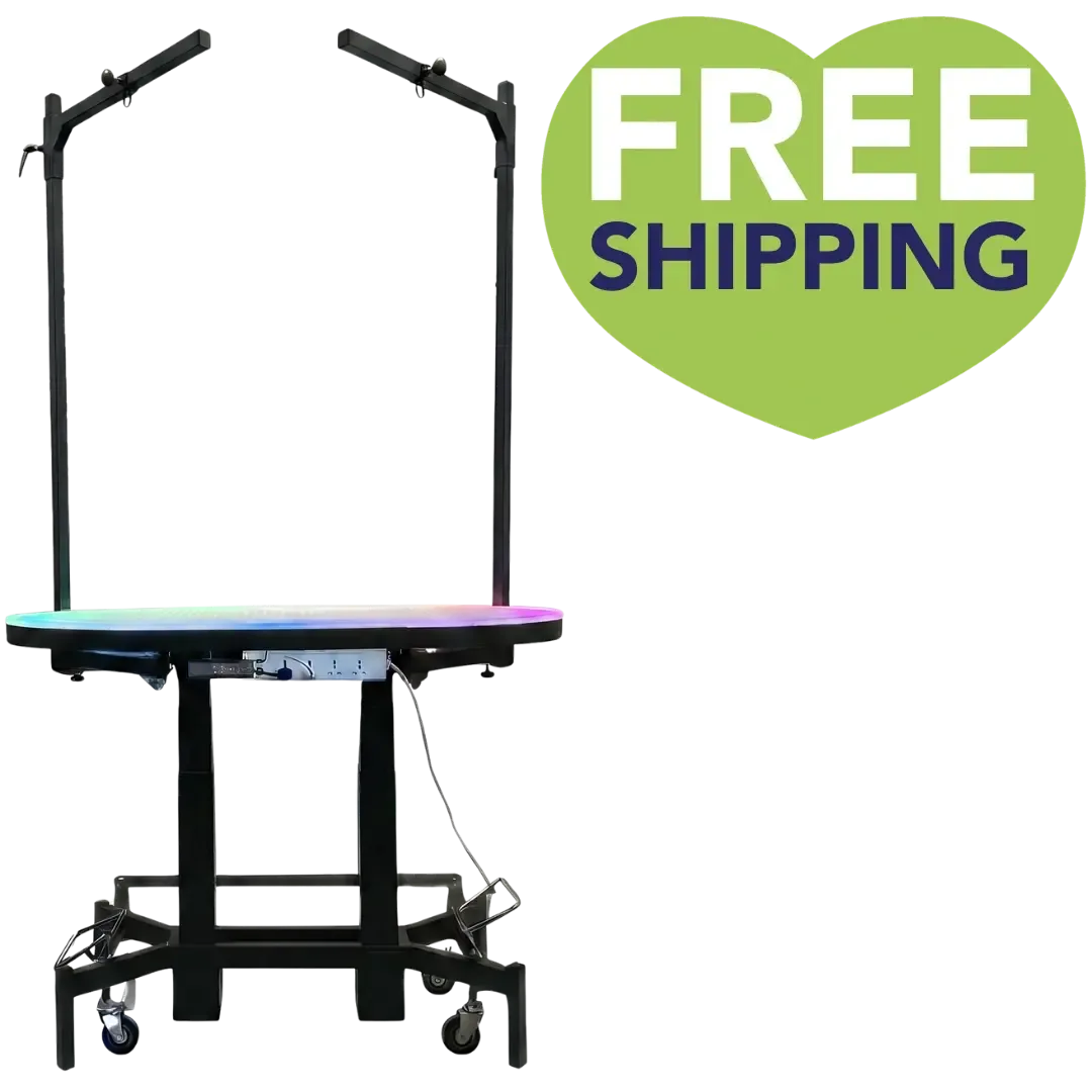 PetStore.Direct Premium Multi-Color LED Electric Table Black by TZGroom