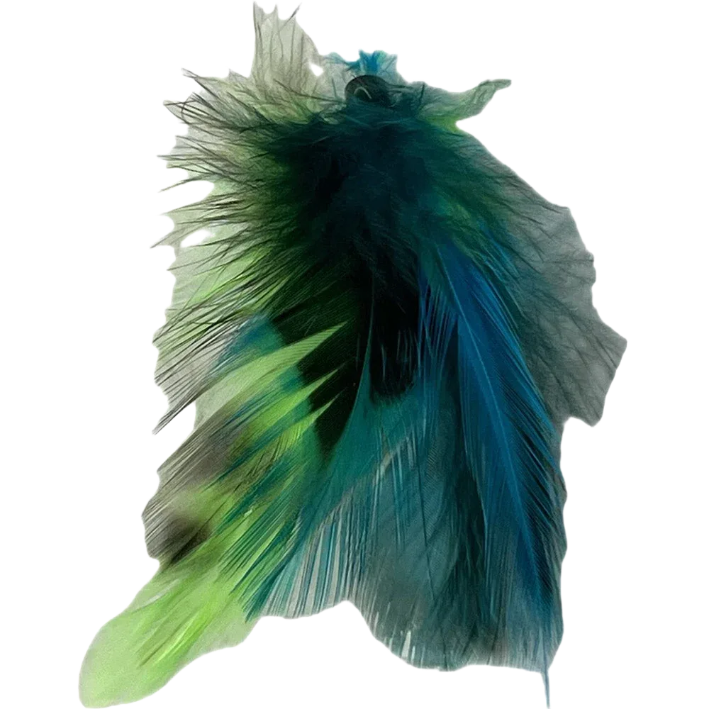 Feather Extension Teal and Green (Pack of 10) by A Creative Collection - Image 2