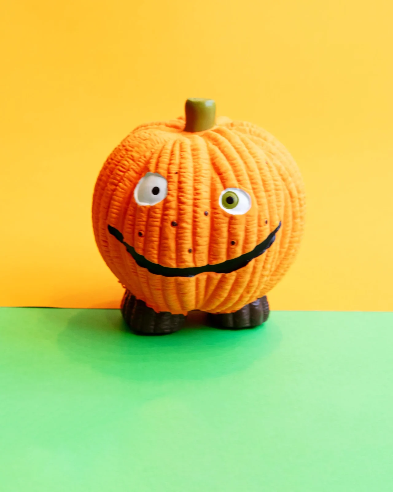 Gourdie the Pumpkin Ruff-Tex Latex Dog Ball Toy - Image 2