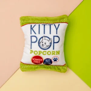Kitty Pop Crinkle Plush Cat Toy w/ Catnip