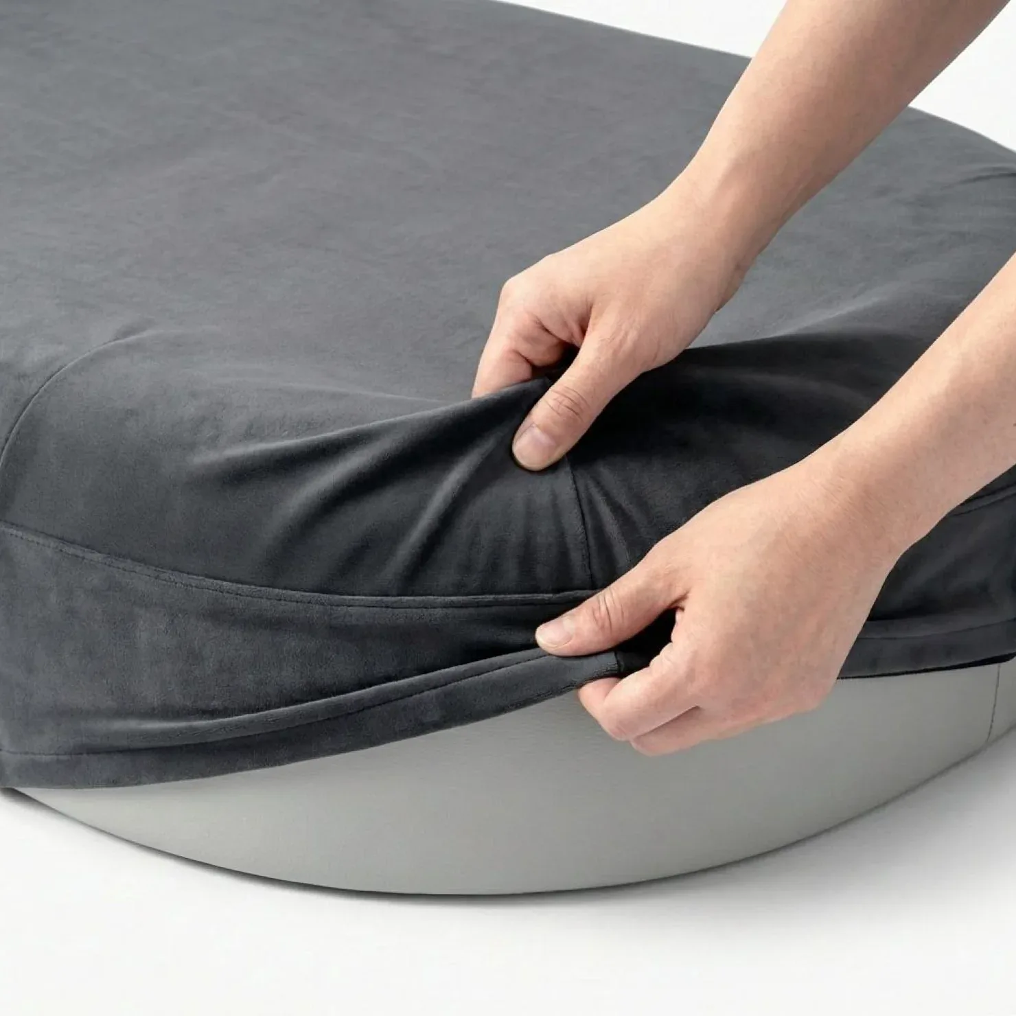 Chill Pill Velvet Easy Fit Cover - Charcoal