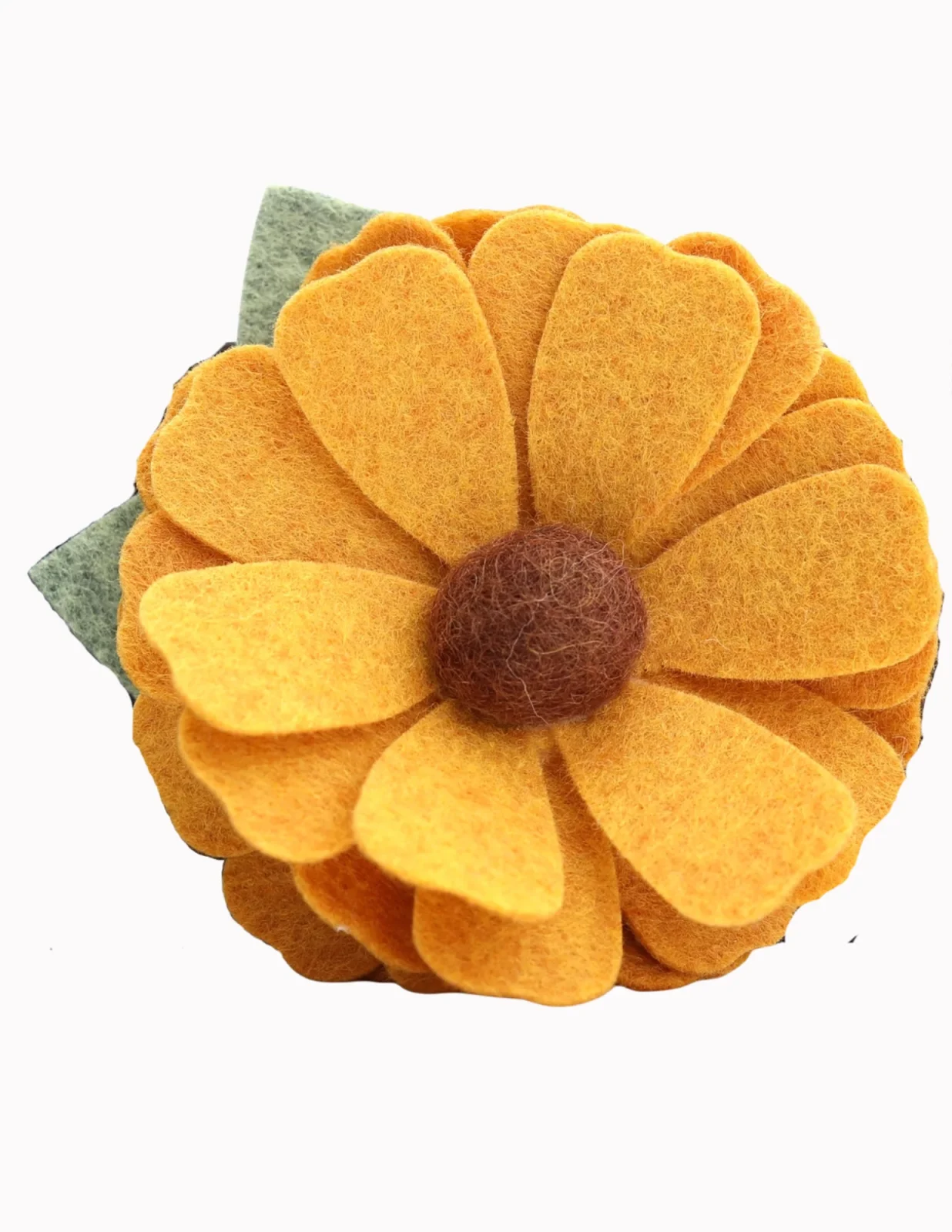 Mustard Daisy Collar Flower (Made in the USA)