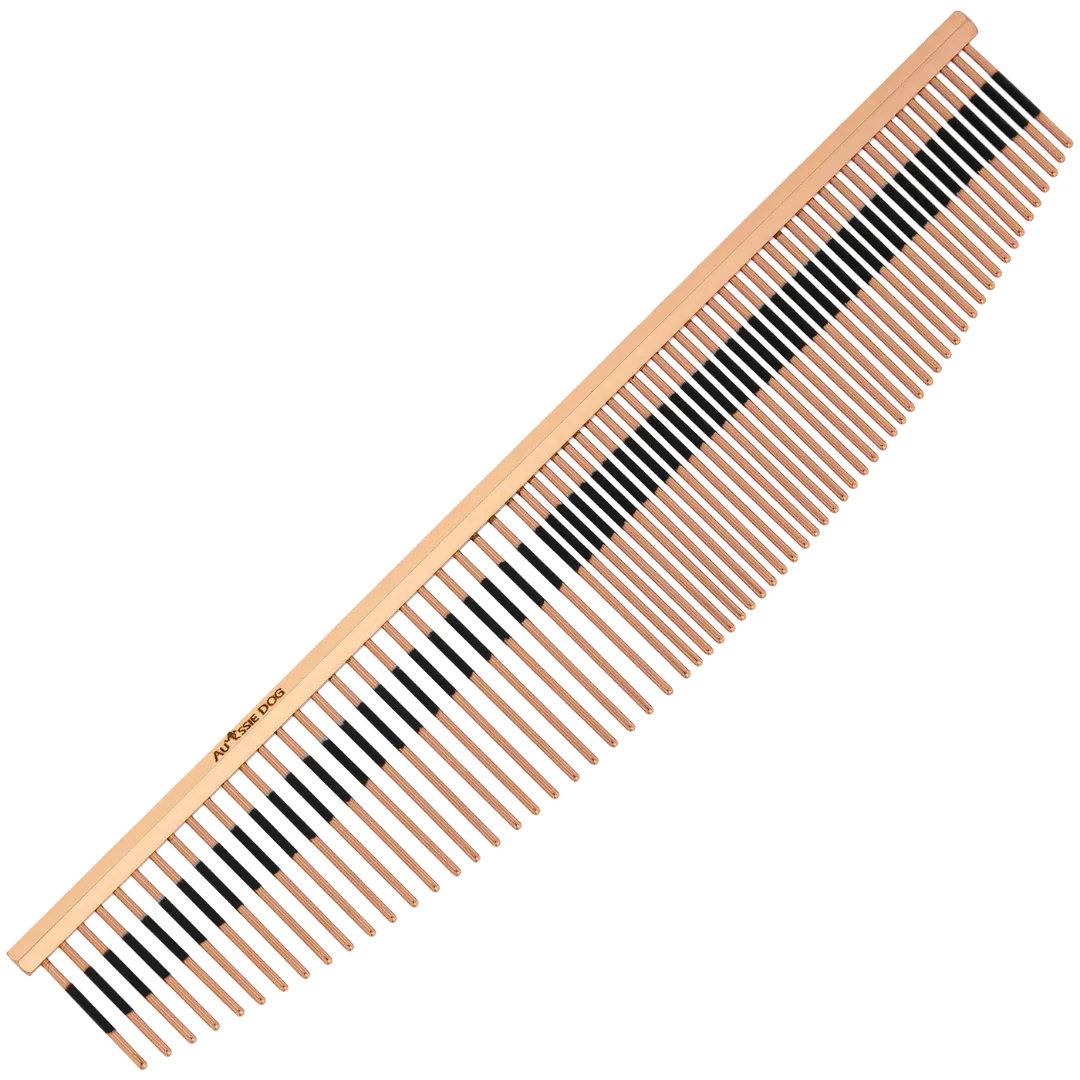 7.5" Halfmoon 50/50 Ionic Strip Comb by Aussie Dog