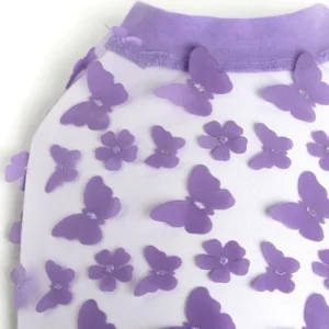 Lilac Butterfly Mesh Dog Shirt (Made in the USA) (FINAL SALE)