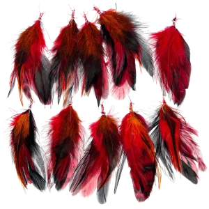 Feather Extension Flame (Pack of 10) by A Creative Collection