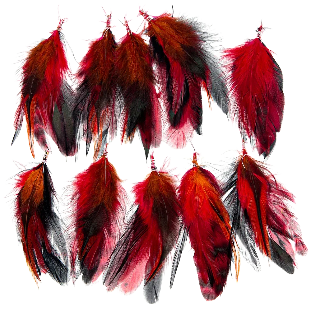 Feather Extension Flame (Pack of 10) by A Creative Collection