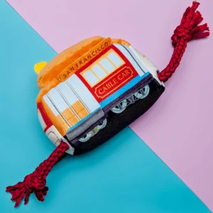 San Francisco Cable Car Plush Dog Toy