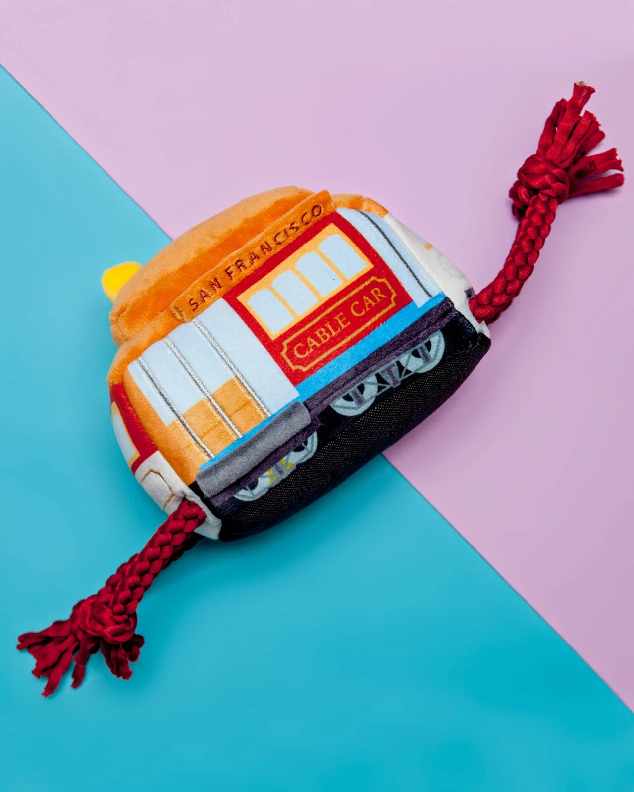 San Francisco Cable Car Plush Dog Toy