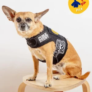 The High Life Rocker Upcycled Denim Dog Harness (FINAL SALE)