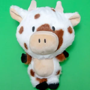 ClaraMoo Cow Squeaky Ball Plush Dog Toy
