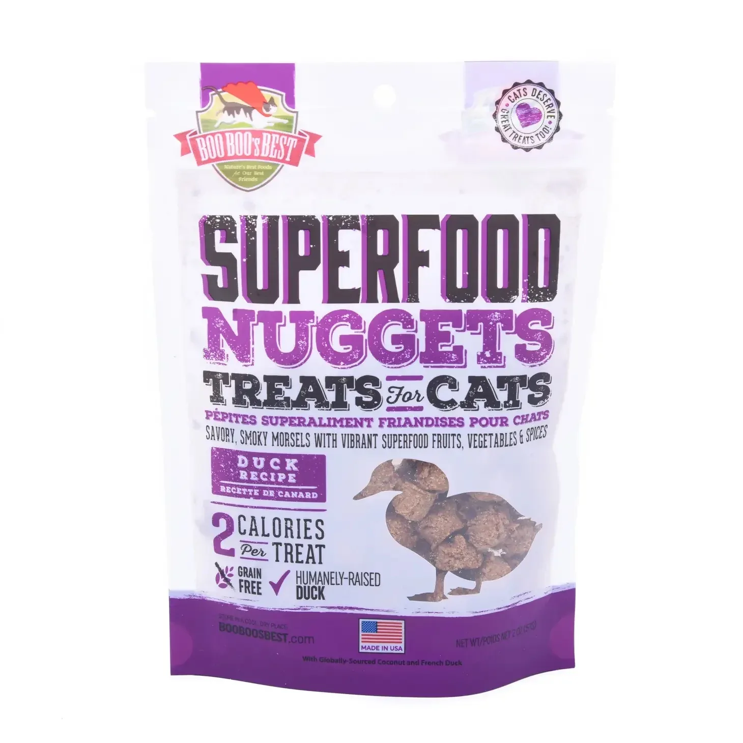 Duck Superfood Nuggets Cat Treats (Made in the USA) - Image 2