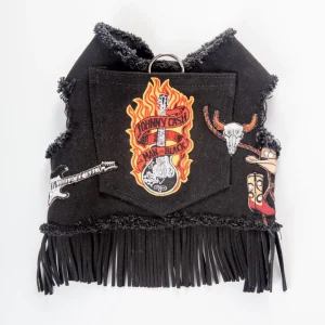 Black Denim Cowboy Dog Harness (Made in the USA) (FINAL SALE)