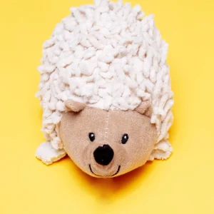 Natural Hedgehog Squeaky Plush Dog Toy
