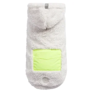 Cozy Dog Hoodie in White Sherpa (FINAL SALE)