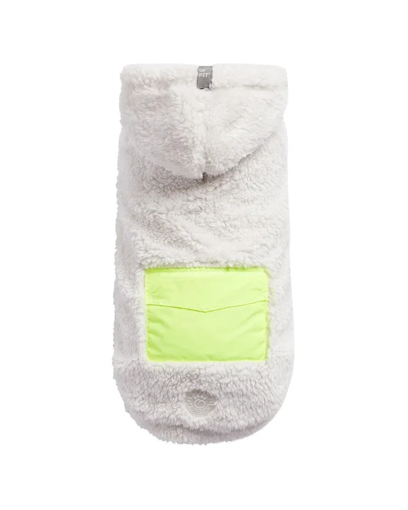 Cozy Dog Hoodie in White Sherpa (FINAL SALE)