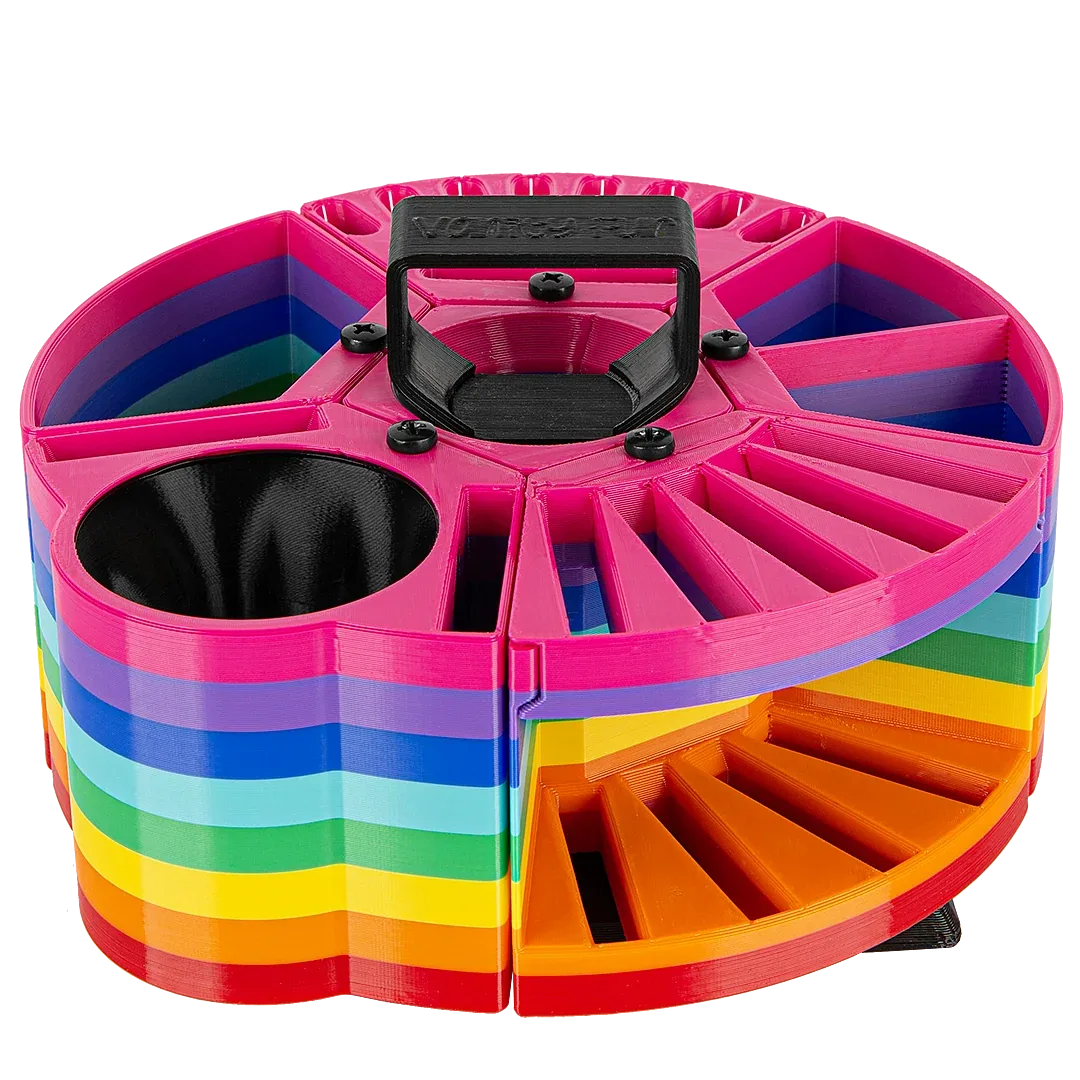 Houndabout Round Tool Caddy Rainbow by Vanity Fur