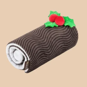 Yule Log Crinkle Dog Toy