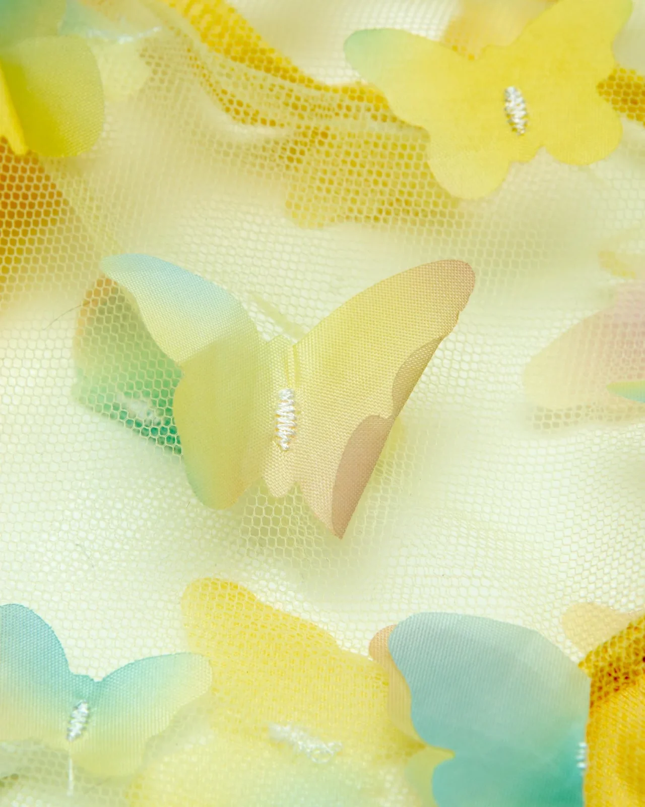 Butterfly Mesh Dog Shirt in Yellow Ombre (Made in the USA) (FINAL SALE) - Image 2